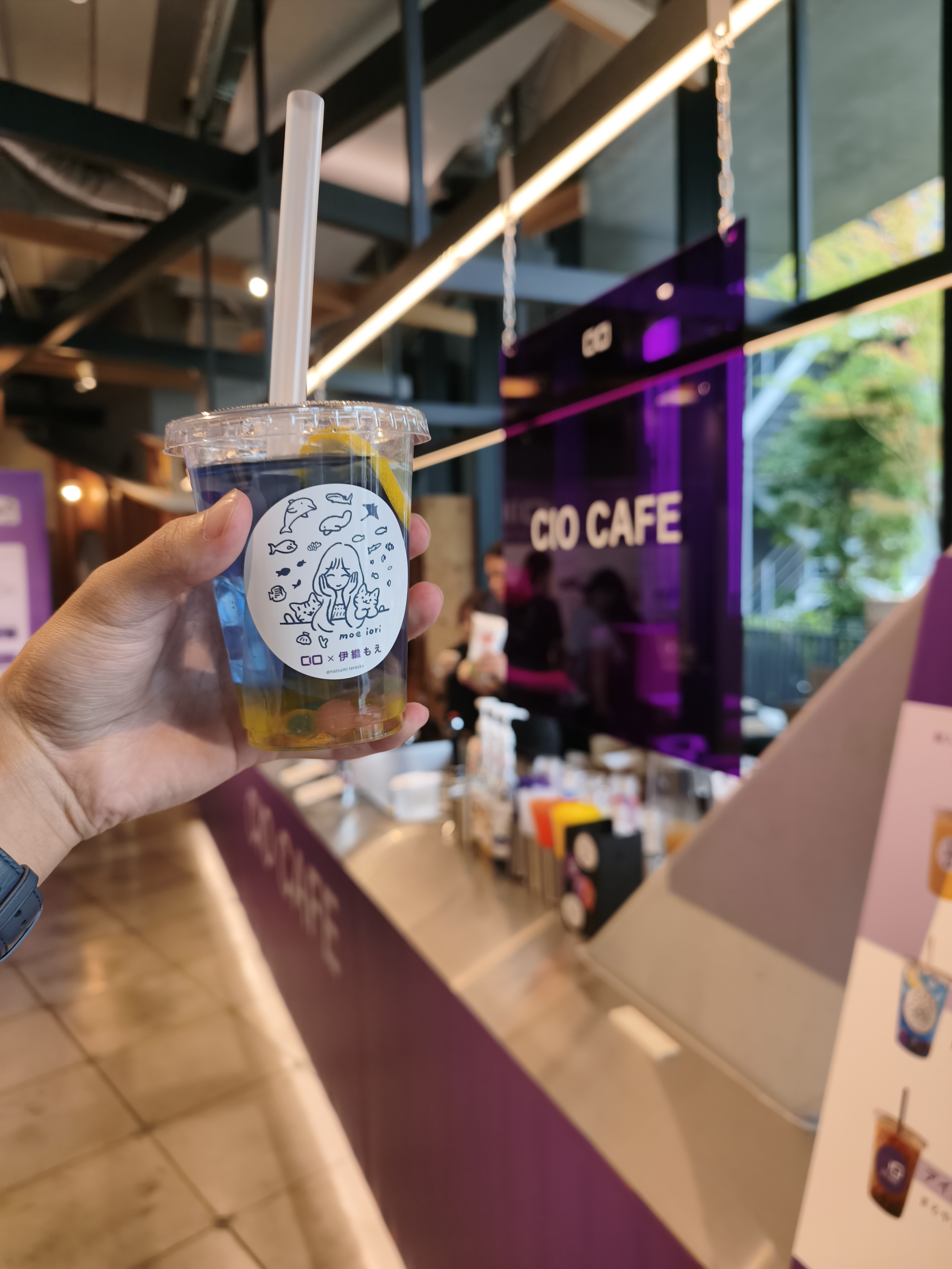 CIO Cafeで提供されていたCIO×伊織もえコラボドリンク