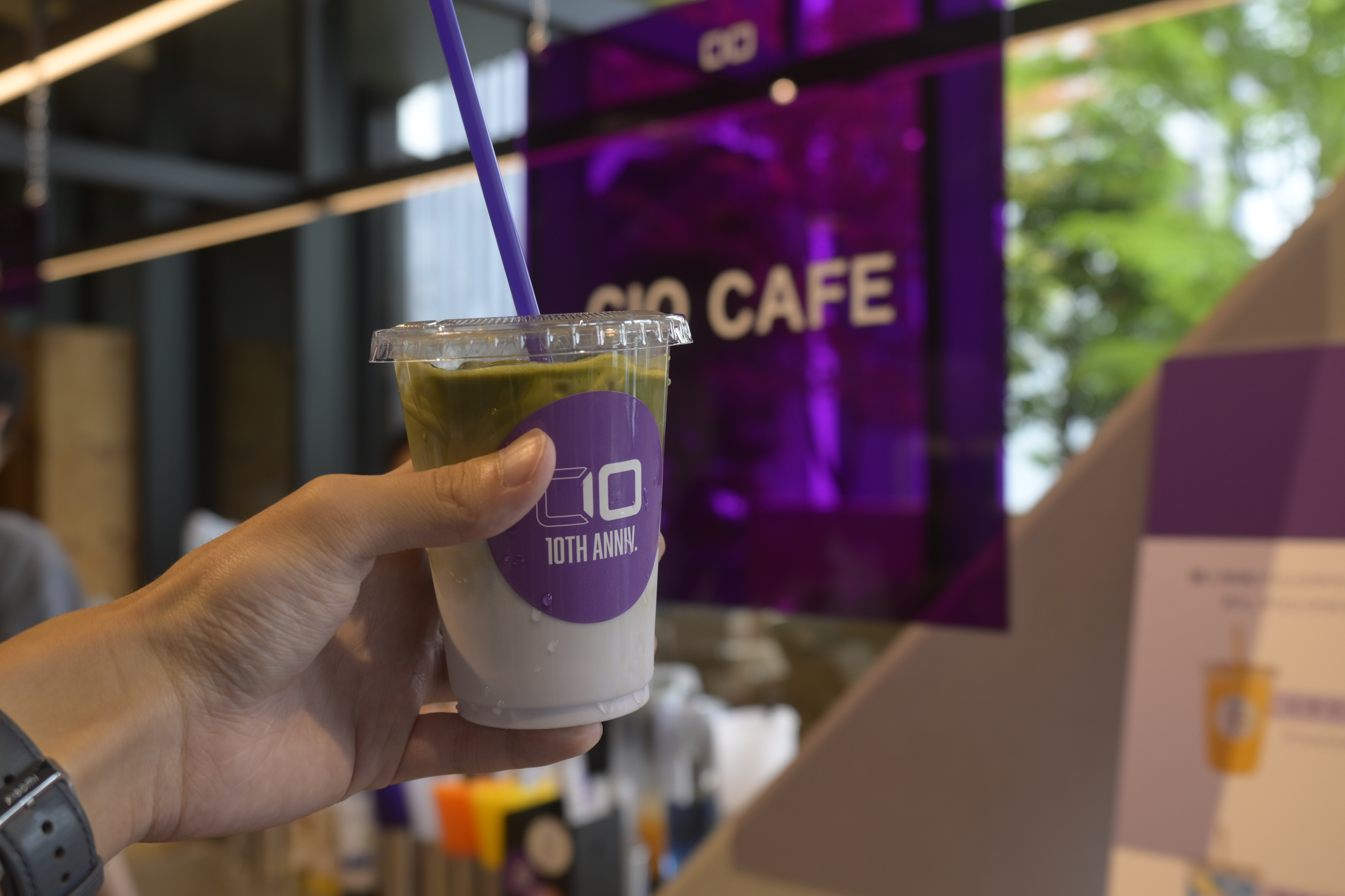 CIO Cafeで提供されていた10周年記念ドリンク