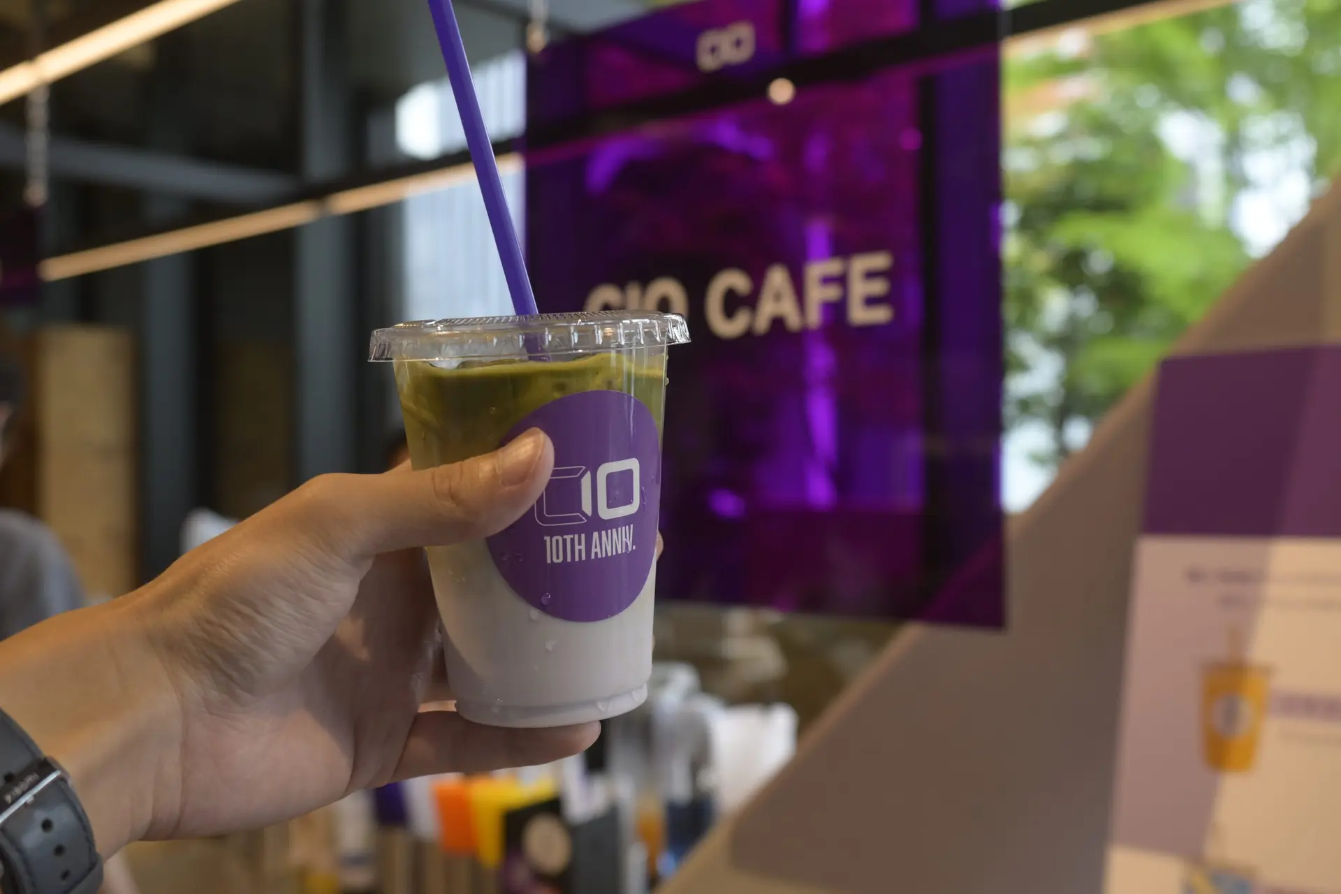 CIO Cafeで提供されていた10周年記念ドリンク